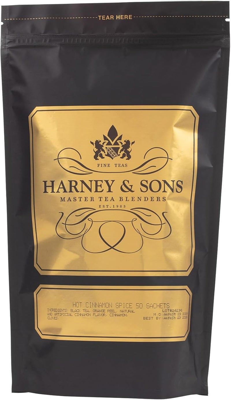 Harney & Sons Hot Cinnamon Spice Tea - 50 Sachets - Image 1