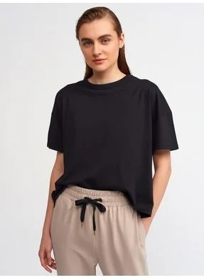 ديلفين 30123 Oversize T-shirt-Black