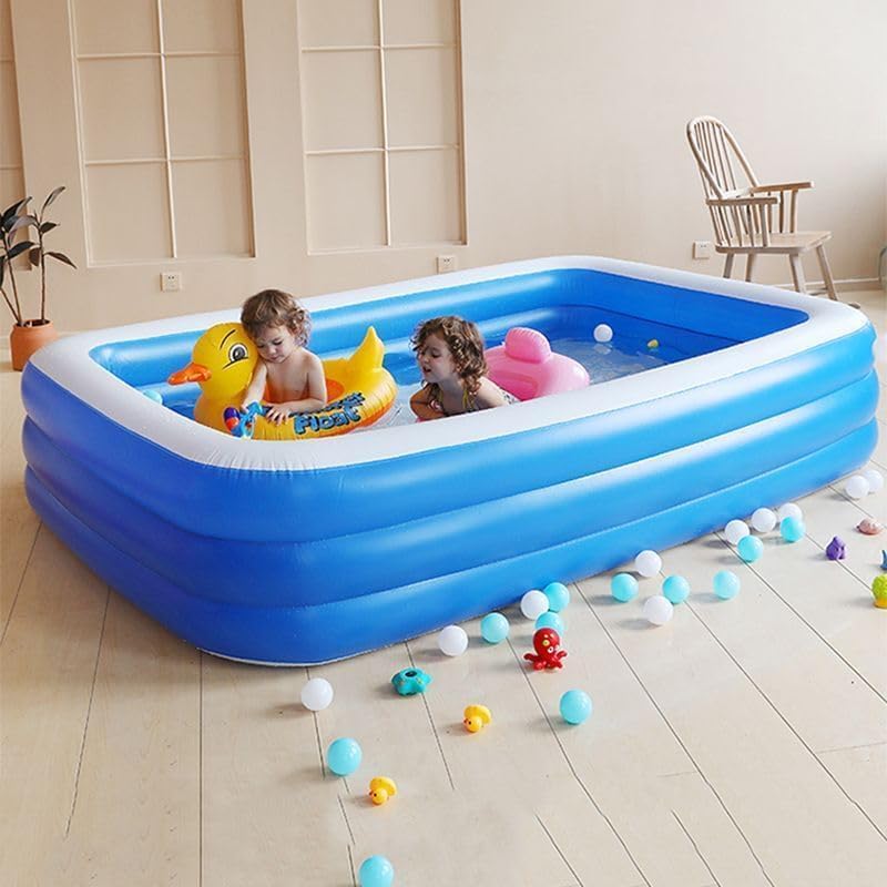 TDOO Inflatable Swimming Pool- Kiddie Pool 82.7" X 59" X 23.6",Durable and Thickened Design for Kids,Toddlers and Adults, Ideal for Ou r, Garden, Backyard(210 * 150 * 60CM) - Image 5
