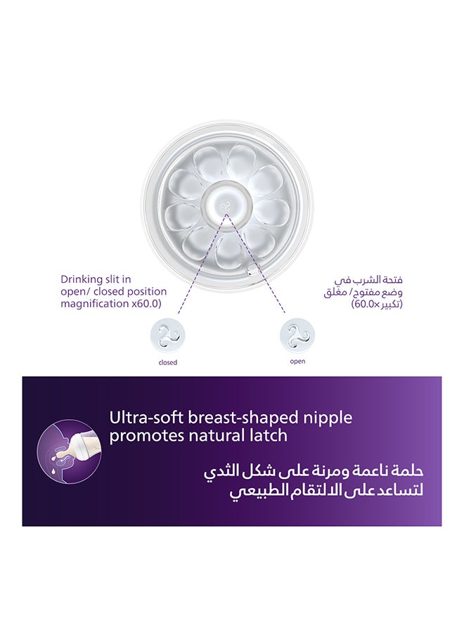 Philips Avent Natural Response Baby Feeding Bottle 330Ml | Fast Flow Nipple | 6M+ | No.1 Brand Recommended By Moms Worldwide |Natural Response Technology Mimics Breastfeeding | Uniquely Designed Nipple Releases Milk Only When Baby Drinks - Image 5