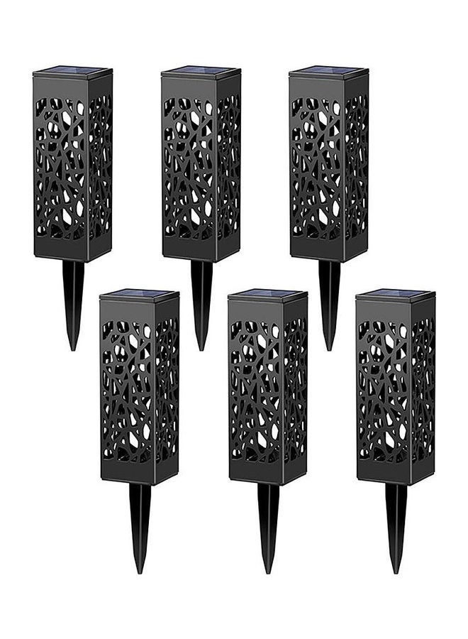NIBEMINENT 6-Piece Outdoor LED Solar Garden Light Set White - Image 1
