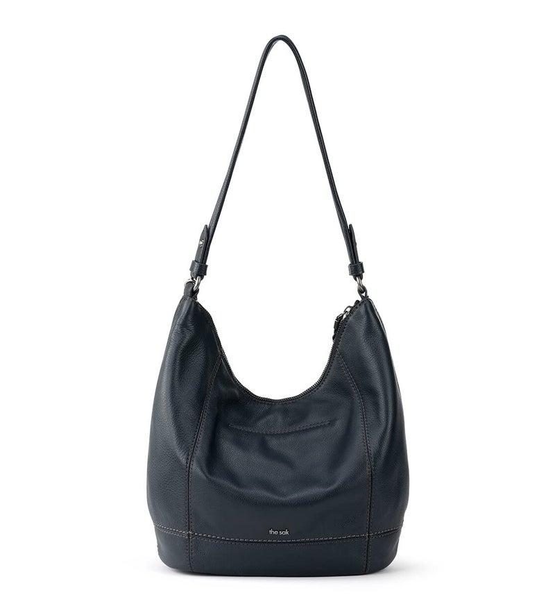 The Sak Sequoia Hobo Bag in Leather, Single Shoulder Strap, Indigo - Image 4