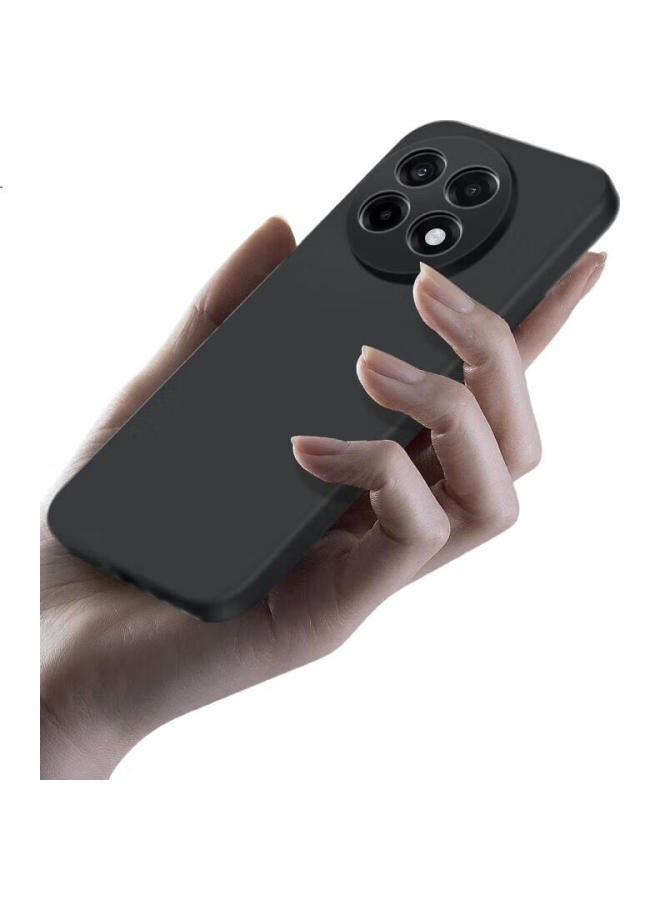 Freeson Protective Case For Oneplus Ace 5/5 Pro, Slim Full Body Tpu Soft Shell Matte Cover With Ring Holder And Lanyard, Black - Image 1