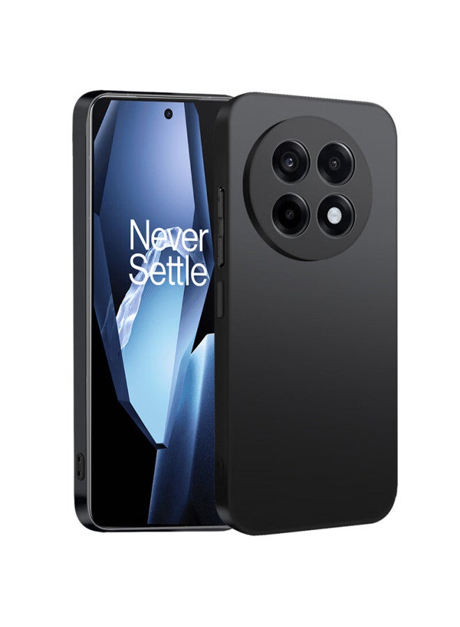 Freeson Protective Case For Oneplus Ace 5/5 Pro, Slim Full Body Tpu Soft Shell Matte Cover With Ring Holder And Lanyard, Black - Image 1