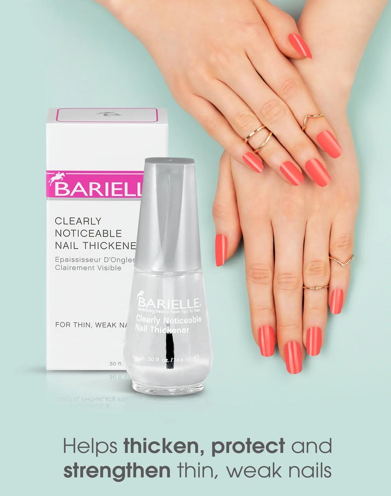 Barielle Clearly Noticeable Nail Thickener, Top Coat Instantly Thickens Nails Up To 50%, Perfect for Damaged Nails, Quick-Drying, Heals Cracked, Split, or Peeling Nails, Promotes Nail Growth, .5 Ounce - Image 2