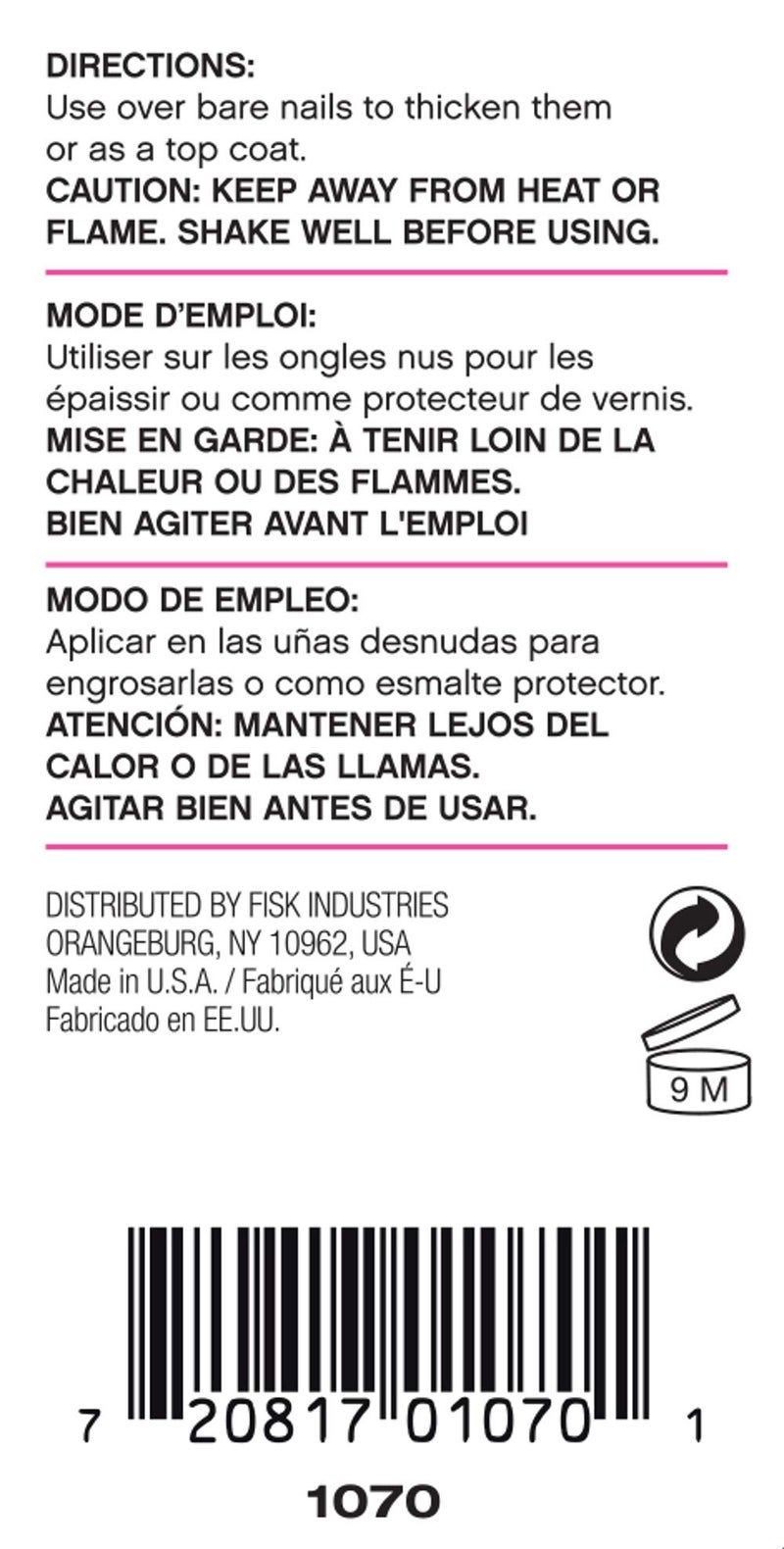 Barielle Clearly Noticeable Nail Thickener, Top Coat Instantly Thickens Nails Up To 50%, Perfect for Damaged Nails, Quick-Drying, Heals Cracked, Split, or Peeling Nails, Promotes Nail Growth, .5 Ounce - Image 3