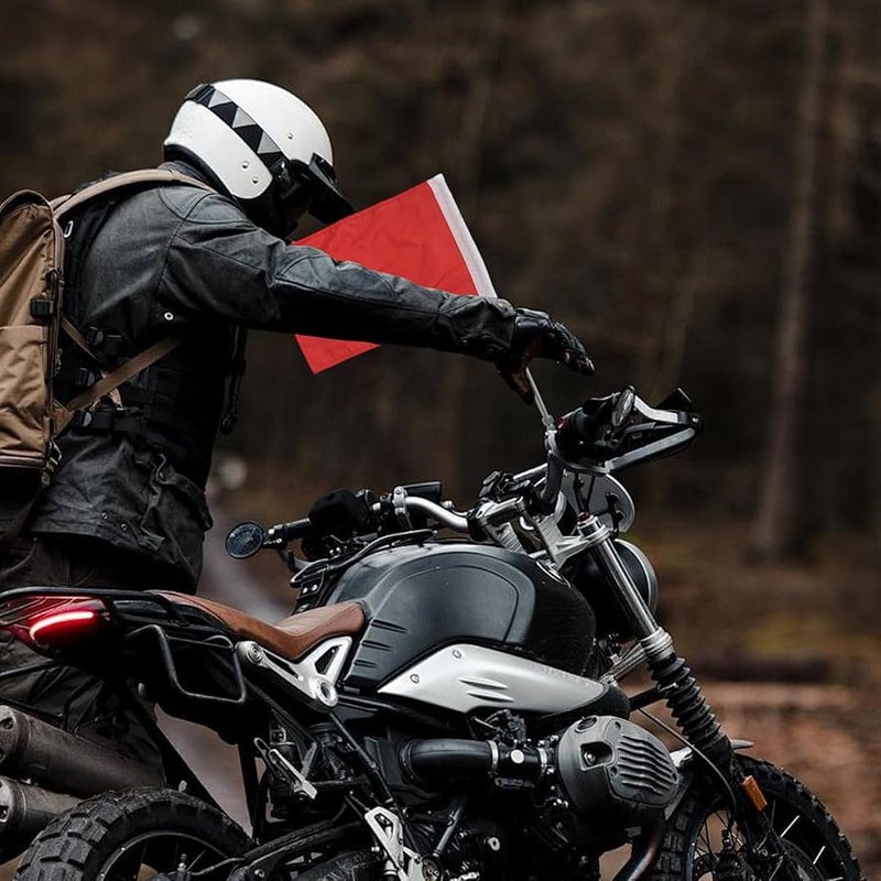 Adjustable Aluminum Motorcycle Flag Pole Telescoping Handlebar Luggage Rack Mount - Image 3