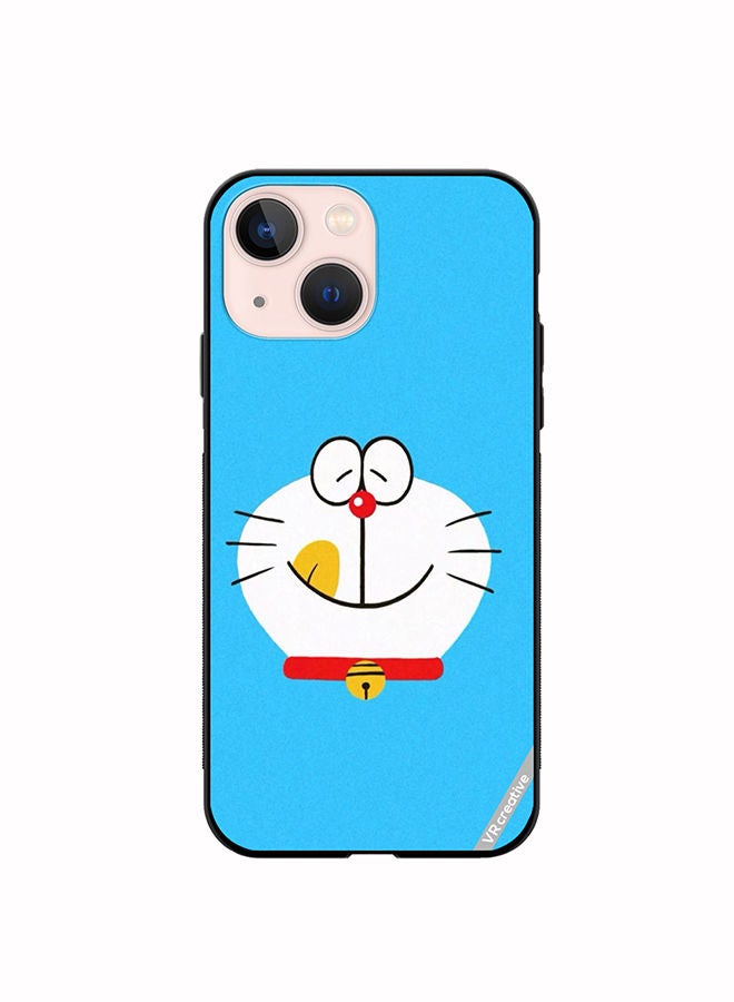VR CREATIVE Protective Case Cover For Apple iPhone 13 mini Cryon Doremon Design Multicolour - Image 1