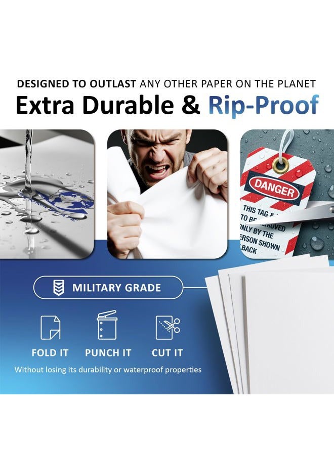 TerraSlate Paper 5 MIL 8.5" x 14" Waterproof Laser Printer/Copy Paper 50 Sheets - Image 3