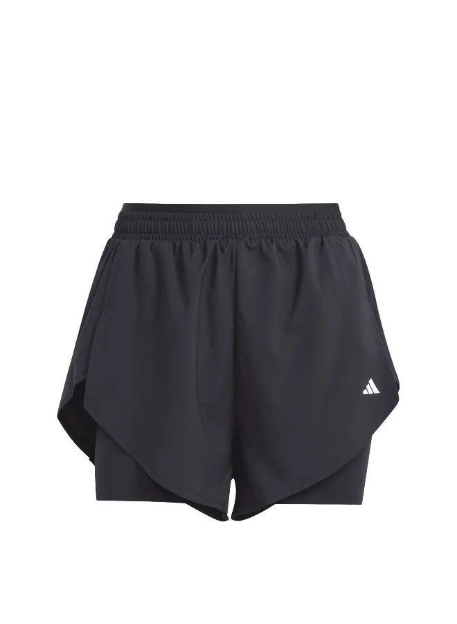 Adidas Adidas Wtr D4T 2In1Sh Black Training Shorts For Women XS