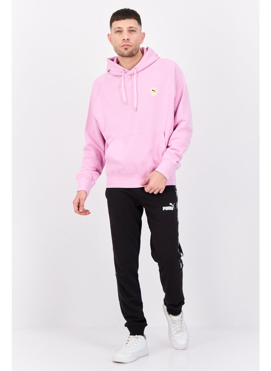 Puma x Palomo Men Sportswear Fit Brand Logo Long Sleeve Outdoor Hoodie, Lavender  - Image 4