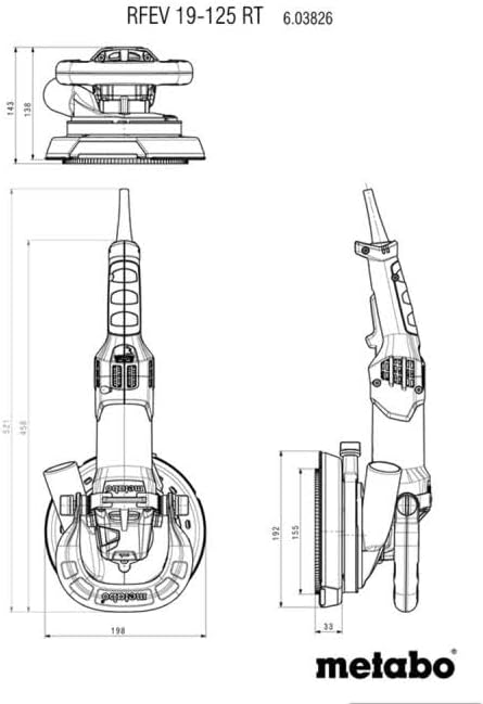 Metabo ماتابو 603826760 RFEV 19125 RT طاحونة تجديد الخرسانة - Image 2