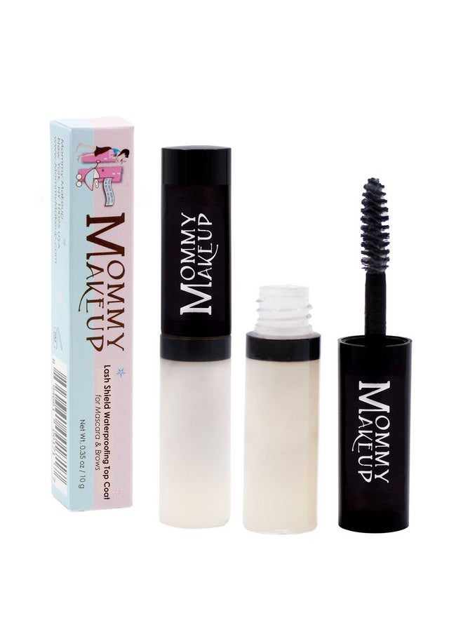 Mommy Makeup Lash Shield Waterproofing Top Coat For Mascara & Brows, Waterproof, Tearproof, Smudgeproof Mascara Fixer That Lasts All Day, Clear Waterproof Mascara By Mommy Makeup  - Image 1