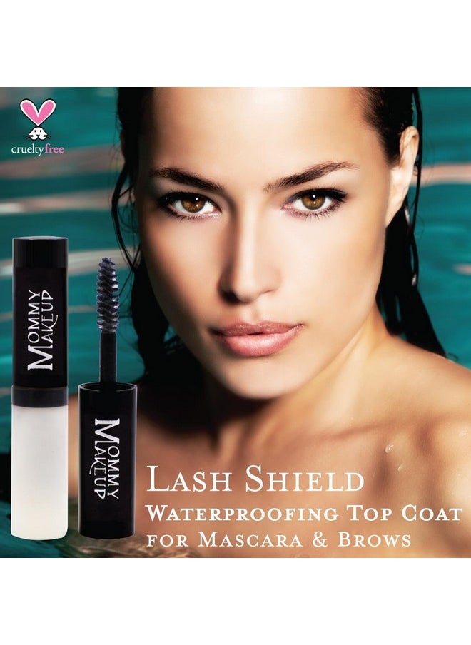 Mommy Makeup Lash Shield Waterproofing Top Coat For Mascara & Brows, Waterproof, Tearproof, Smudgeproof Mascara Fixer That Lasts All Day, Clear Waterproof Mascara By Mommy Makeup  - Image 4