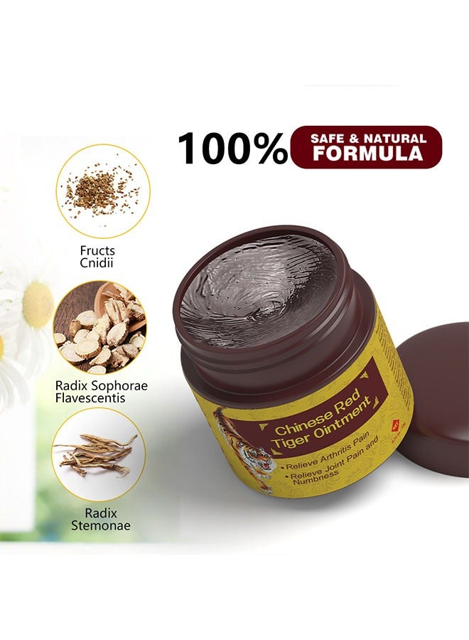 Sumifun Chinese Red Tiger Relief Pain Ointment 20g, Relieve Arthritis Pain, Joint Pain and Numbness, Hot Muscle Relaxer Patch to Promote Blood Flow for Neck Elbow Shoulder Joint and Knee Pain - Image 2