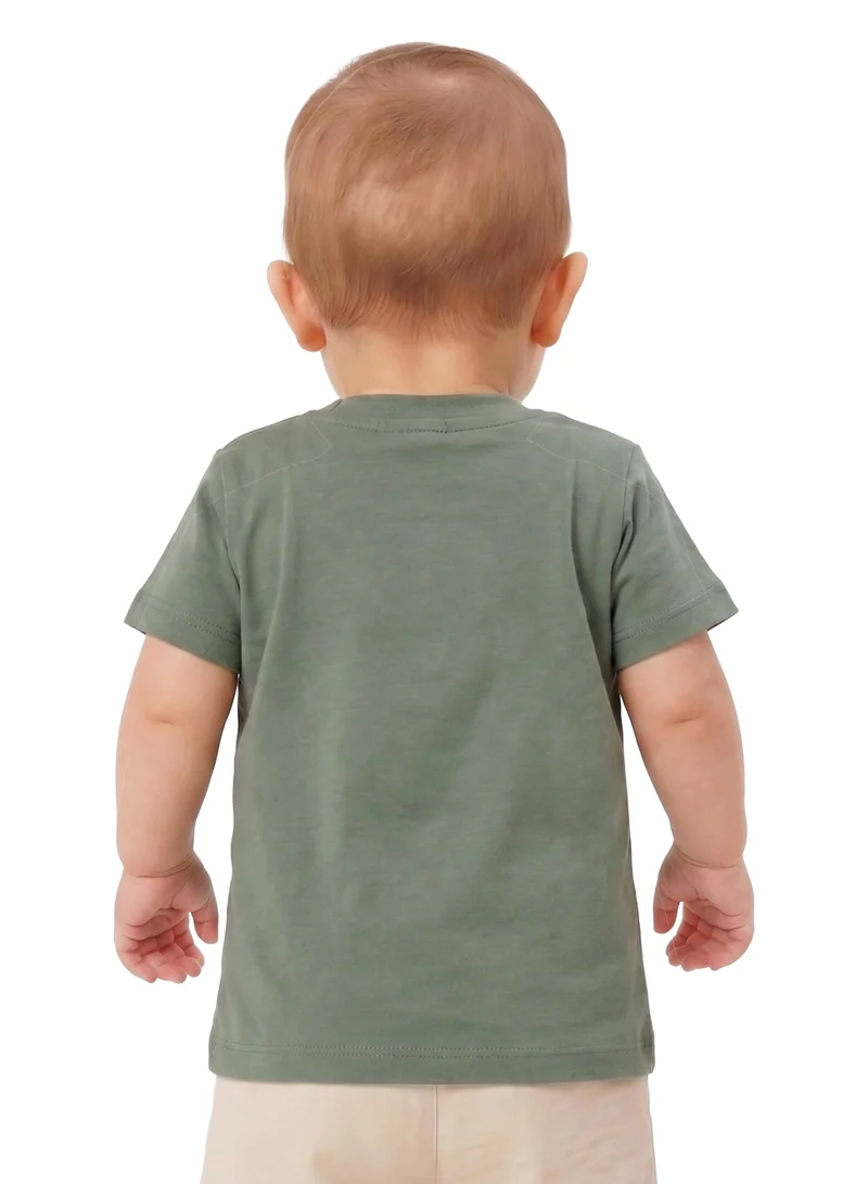 ديزني Disney Mickey Mouse Club Graphic T-Shirt for Baby Boys | Character Print Casual Crew Neck Tee
