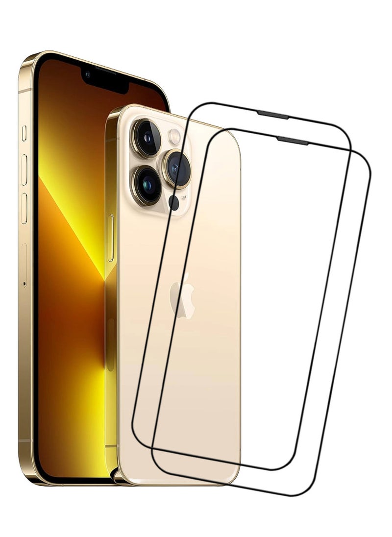 ACLIX 2 Pieces Antistatic ESD Dustproof Premium Quality High Definition Tempered Glass Screen Protector Designed For  iPhone 13 Pro - Image 1