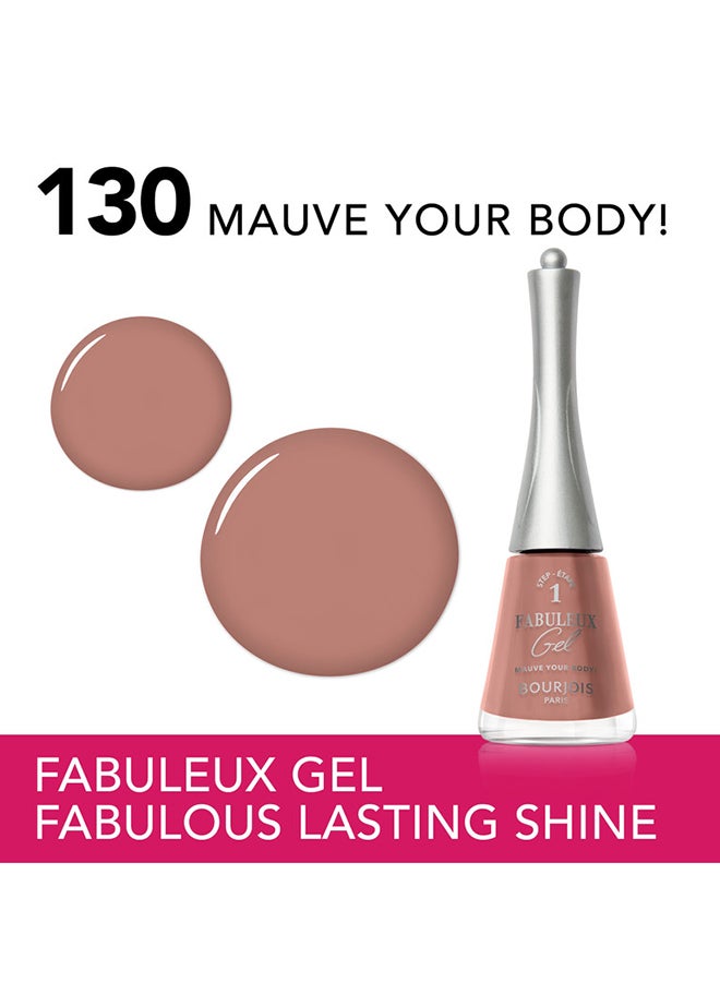 BOURJOIS PARIS Fabuleux Gel Nail Polish - 130 - Mauve Your Body 9Ml  - Image 2