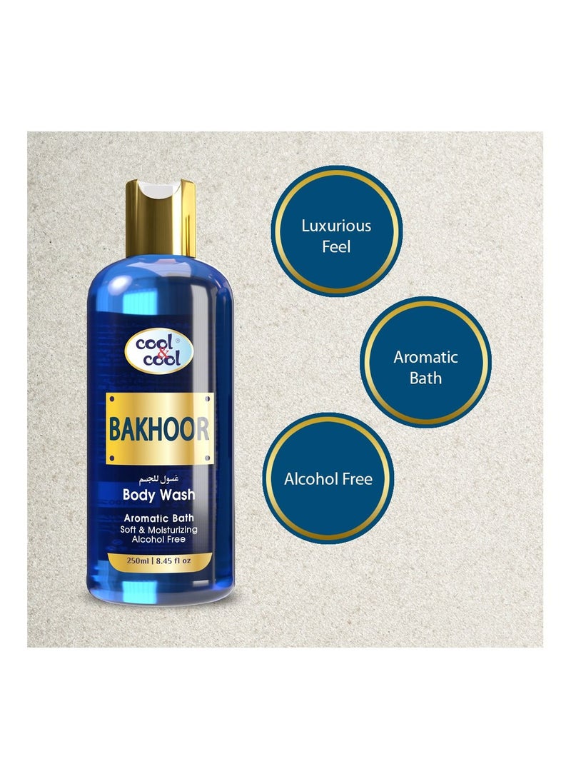 Cool & Cool Cool & Cool Bakhoor Body Wash 250 ML- Enriched with Vitamin E, Soft, Creamy and Moisturizing - Image 3