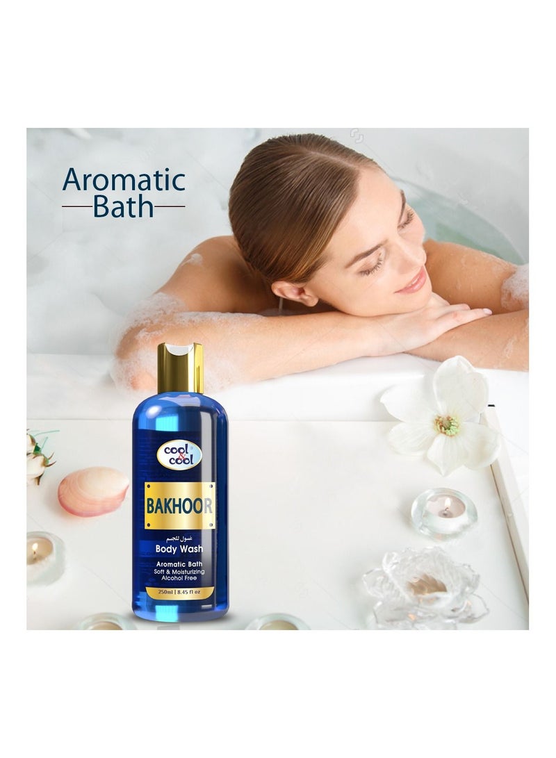 Cool & Cool Cool & Cool Bakhoor Body Wash 250 ML- Enriched with Vitamin E, Soft, Creamy and Moisturizing - Image 4