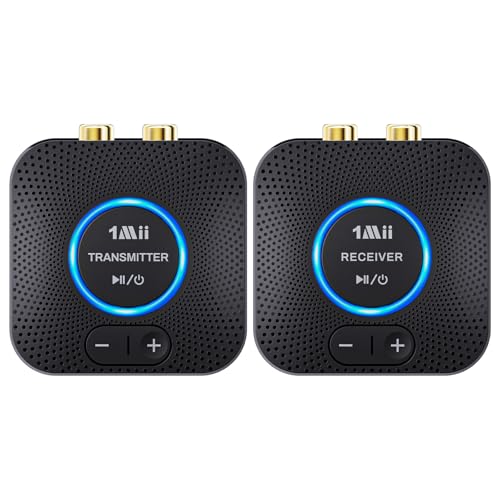 1Mii 24GHz Wireless Audio Transmitter Receiver Set 1 TX1 RX for TV 262Ft80M Long Range 25ms Low Latency with AUX RCA inOut Wireless Audio Adapter for TV PC Powered Speaker Amplifier Soundbar - Image 1
