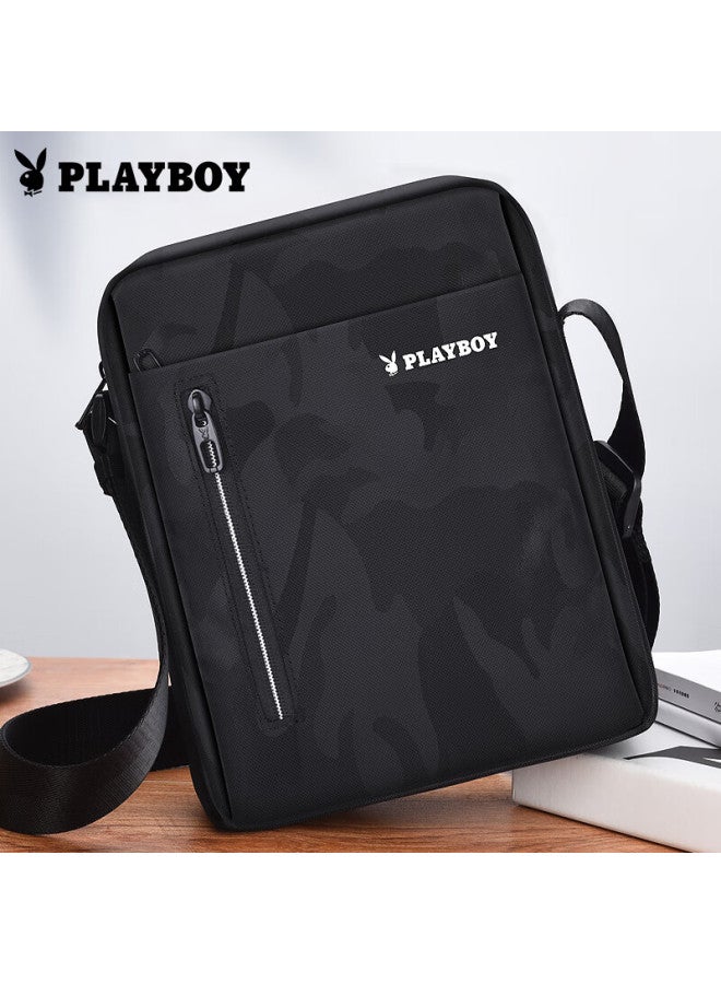 Playboy Shoulder Bag For Men, Crossbody Bag, Casual Small Backpack, Men's Handbag, Large Capacity, Portable, For Going Out, Phone Bag, Printed - Image 3