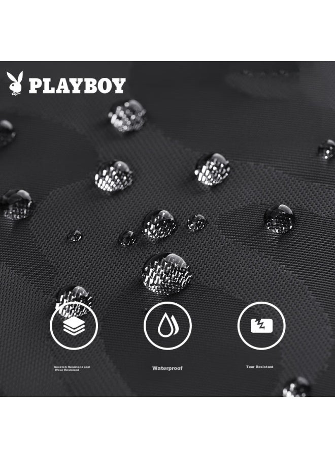 Playboy Shoulder Bag For Men, Crossbody Bag, Casual Small Backpack, Men's Handbag, Large Capacity, Portable, For Going Out, Phone Bag, Printed - Image 4