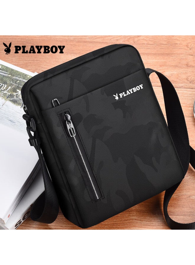 Playboy Shoulder Bag For Men, Crossbody Bag, Casual Small Backpack, Men's Handbag, Large Capacity, Portable, For Going Out, Phone Bag, Printed - Image 1