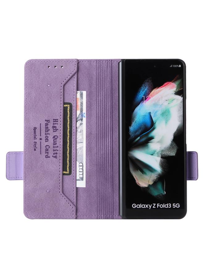 اس-توب جراب لهاتف Samsung Galaxy Z Fold3 5G بمشبك مغناطيسي من الجلد - Image 5