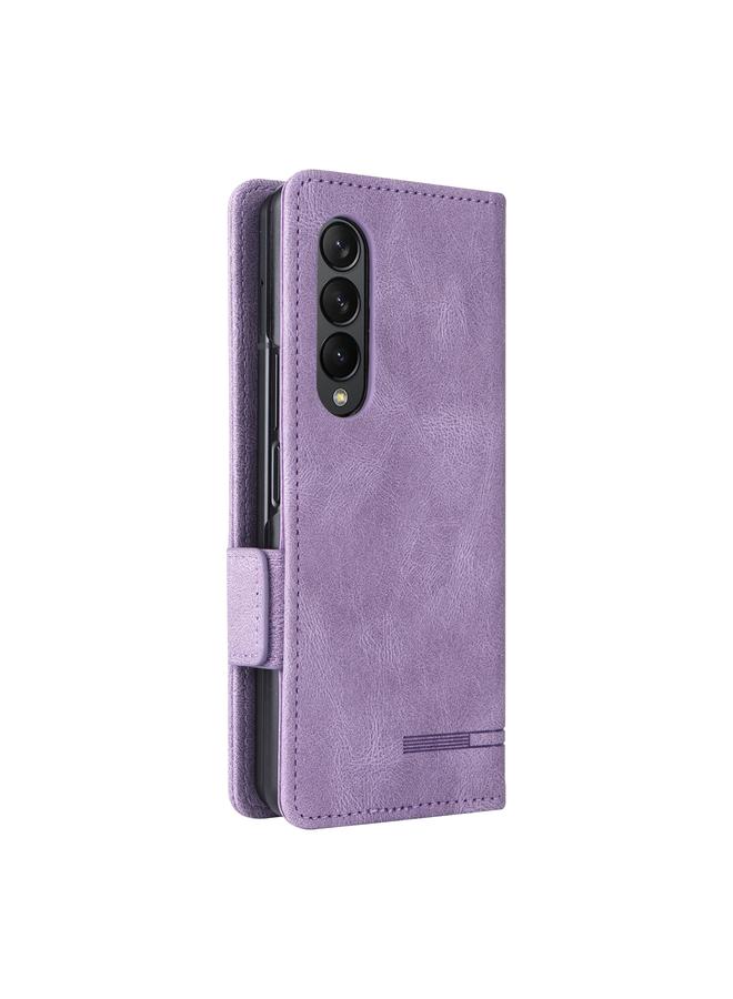 اس-توب جراب لهاتف Samsung Galaxy Z Fold3 5G بمشبك مغناطيسي من الجلد - Image 3