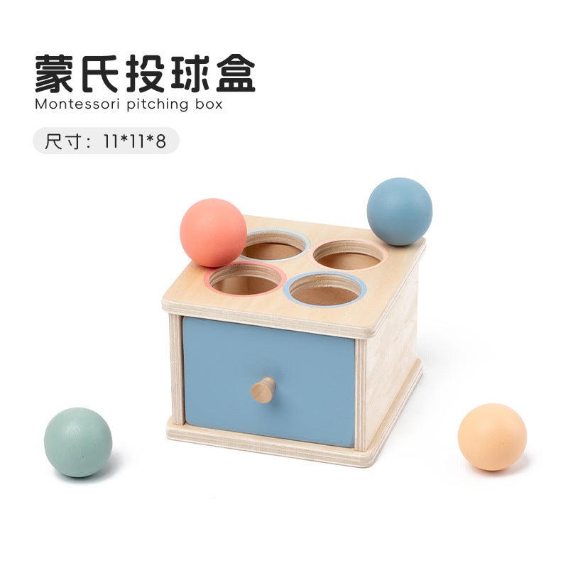 Montessori Classification Early Education Coin Box Baby Color Cognitive Shape Building Blocks Matching Teaching Aids Baby Educational Toys - Image 1