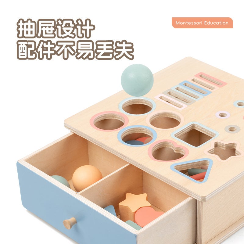 Montessori Classification Early Education Coin Box Baby Color Cognitive Shape Building Blocks Matching Teaching Aids Baby Educational Toys - Image 4