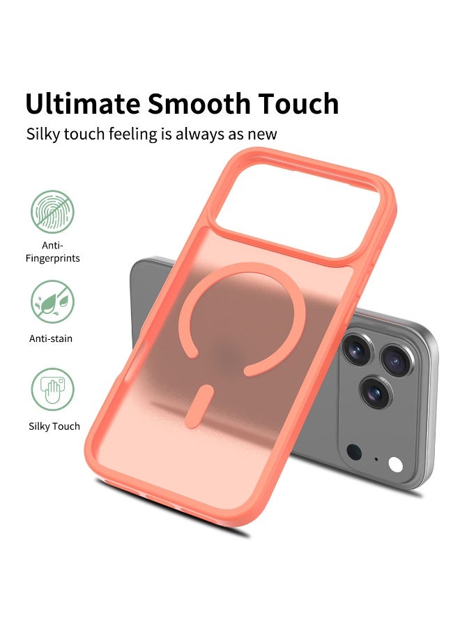 ZXING ‌Magnetic iPhone17 Pro Max Case Orange MagSafe Slim 360 Drop Protection - Image 3