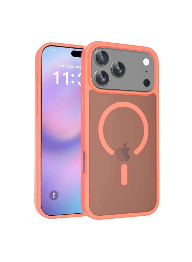 ZXING ‌Magnetic iPhone17 Pro Max Case Orange MagSafe Slim 360 Drop Protection - Image 5
