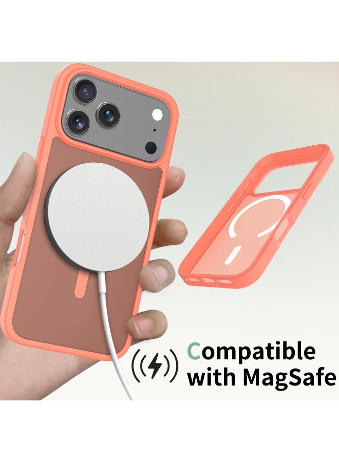 ZXING ‌Magnetic iPhone17 Pro Max Case Orange MagSafe Slim 360 Drop Protection - Image 2