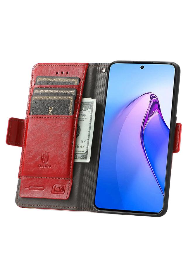 اس-توب جراب لهاتف OPPO Reno8 Pro CaseNeo Splicing جراب هاتف جلدي مزدوج مغناطيسي - Image 3