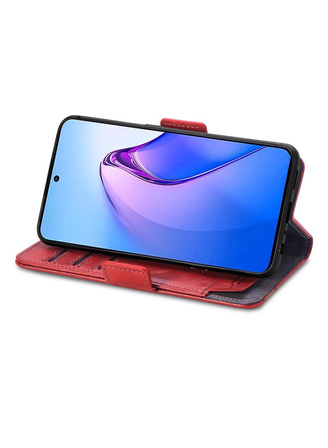 اس-توب جراب لهاتف OPPO Reno8 Pro CaseNeo Splicing جراب هاتف جلدي مزدوج مغناطيسي - Image 4