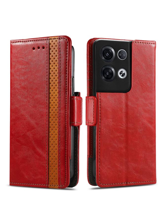 اس-توب جراب لهاتف OPPO Reno8 Pro CaseNeo Splicing جراب هاتف جلدي مزدوج مغناطيسي - Image 2