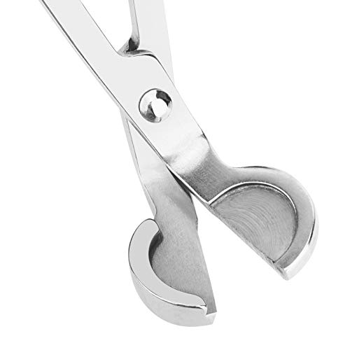 CHEFBEE Candle Wick Trimmer, Polished Stainless Steel Wick Clipper Cutter, Scissors, Reaches Deep Into Candles to Cut Spent Cord, Allow Cleaner Burn and Prevent Soot Buildup - Image 3