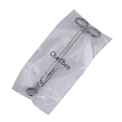 CHEFBEE Candle Wick Trimmer, Polished Stainless Steel Wick Clipper Cutter, Scissors, Reaches Deep Into Candles to Cut Spent Cord, Allow Cleaner Burn and Prevent Soot Buildup - Image 5
