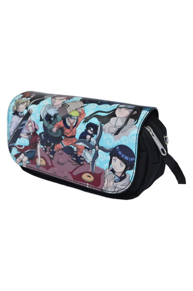 عام حقيبة أقلام أنمي «هوكاجي»، حقيبة طلابية بسحاب وغطاء علوي، متعددة الطبقات للأطفال، وتُستخدم أيضًا كحافظة بطاقات «هوكاجي». - Image 2