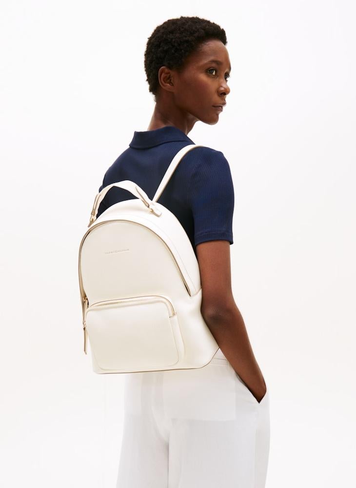 TOMMY HILFIGER Logo Detail Zip Through Backpack - Image 1