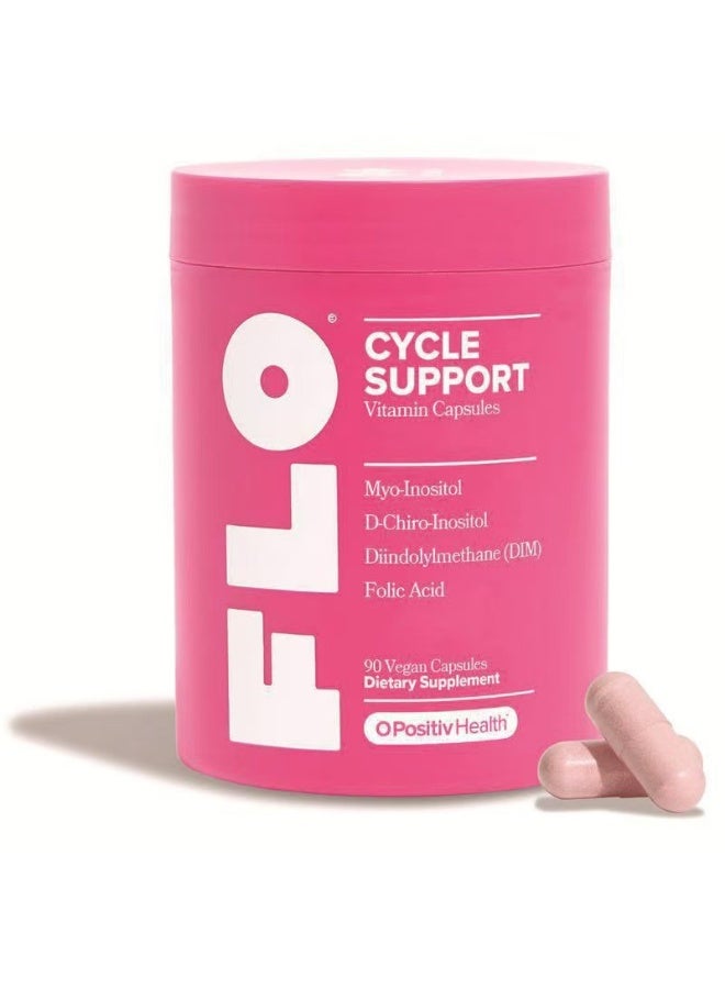 فلو FLO دعم صحة المبايض - توازن الهرمونات للنساء، مكمل مع DIM وMyo & D-Chiro Inositol وحمض الفوليك - يدعم الإباضة الصحية وانتظام الدورة - 30 حصة - Image 1