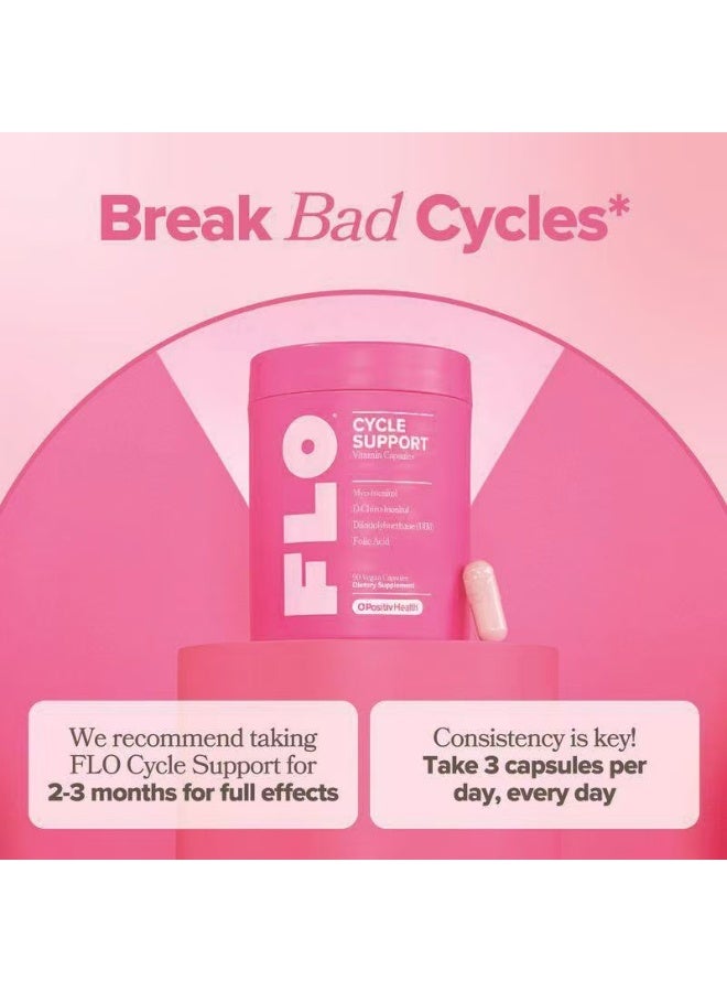 فلو FLO دعم صحة المبايض - توازن الهرمونات للنساء، مكمل مع DIM وMyo & D-Chiro Inositol وحمض الفوليك - يدعم الإباضة الصحية وانتظام الدورة - 30 حصة - Image 3