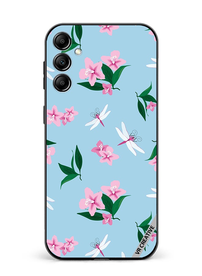 VR CREATIVE Protective Case Cover For Samsung Galaxy A15 5G/A15 Dragonfly And Flowers Design Multicolour - Image 1