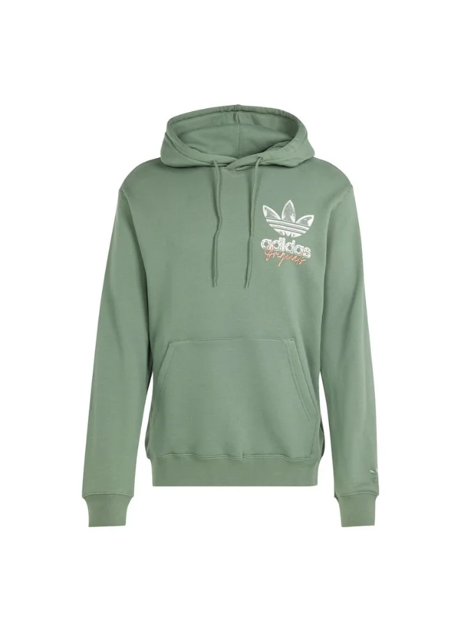 Adidas adidas TREFOIL HOOD 3 Green Originals Men SWEATSHIRTS