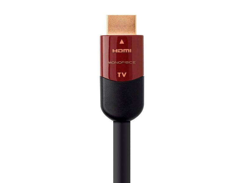 Monoprice HDMI High Speed Active Cable - 4K@60Hz, HDR, 18Gbps, YUV, 4:4:4, CL2, 26AWG, 45 Feet, Black - Cabernet Ultra Series - Image 3