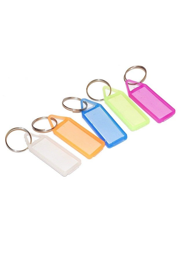 EVALUEMART Plastic Writeable Name Key Tags Keychains (Assorted) - Pack of 20 Pcs - Image 3