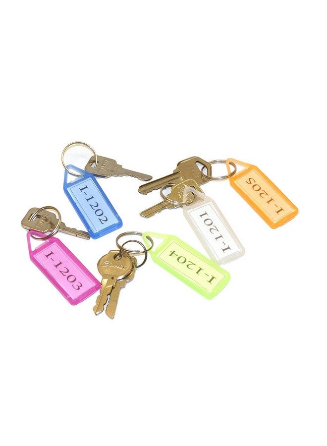 EVALUEMART Plastic Writeable Name Key Tags Keychains (Assorted) - Pack of 20 Pcs - Image 5