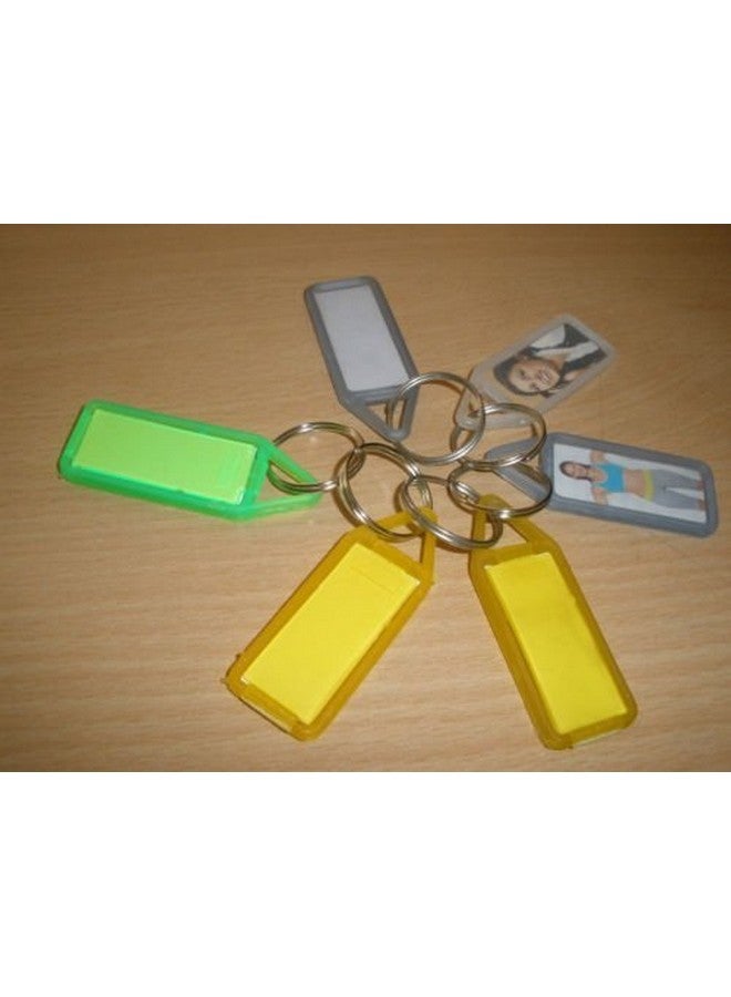 EVALUEMART Plastic Writeable Name Key Tags Keychains (Assorted) - Pack of 20 Pcs - Image 2